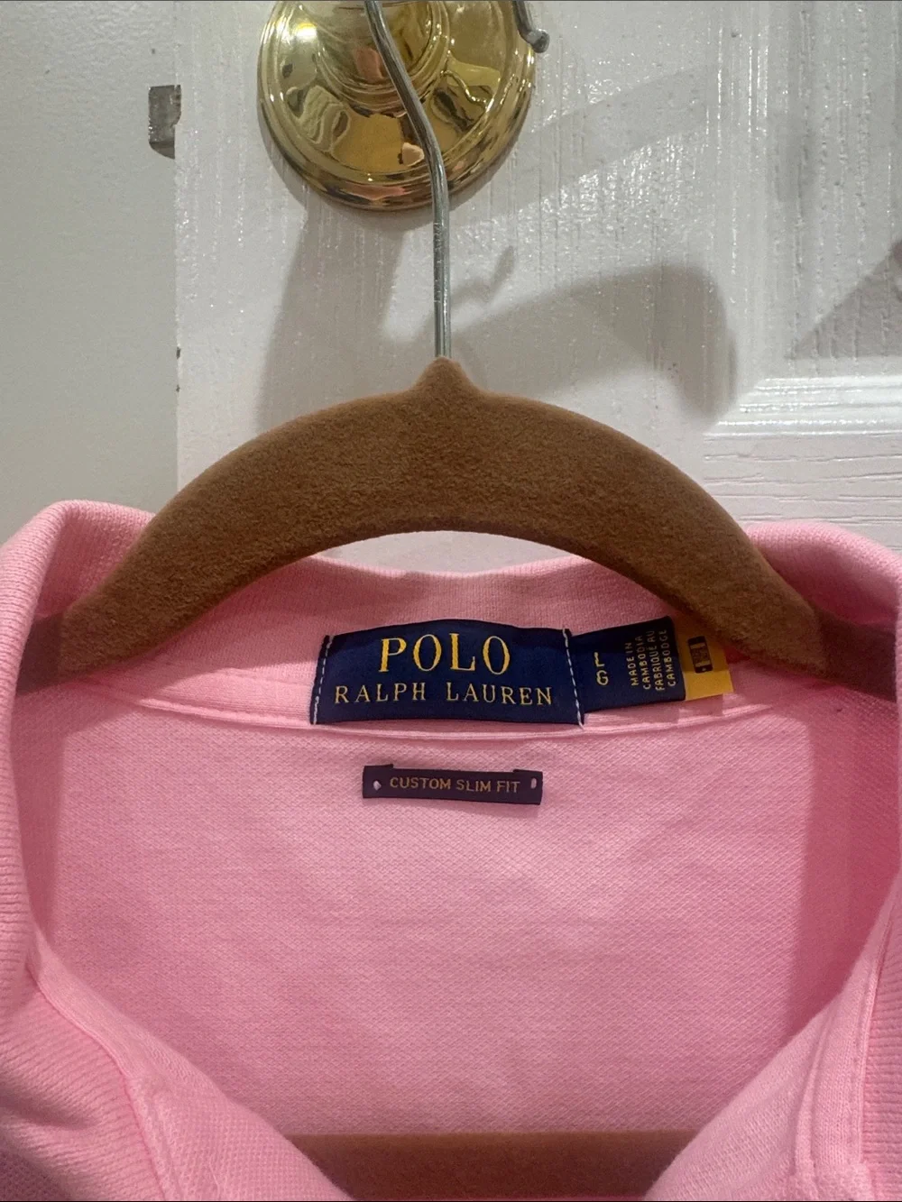 Polo by Ralph Lauren Men's Pink Classic Pique Polo Shirt